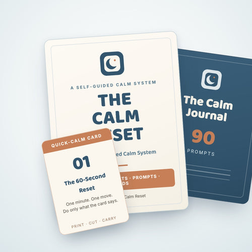 The Calm Reset — The Self-Guided Calm System — cover