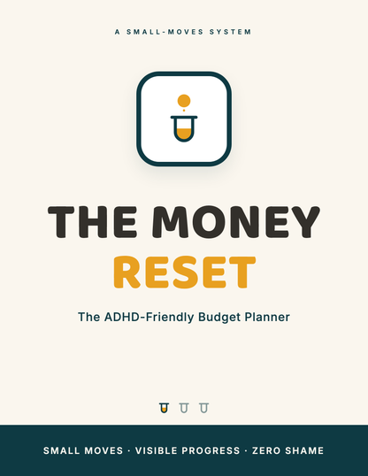 The Money Reset — ADHD-Friendly Budget Planner — cover